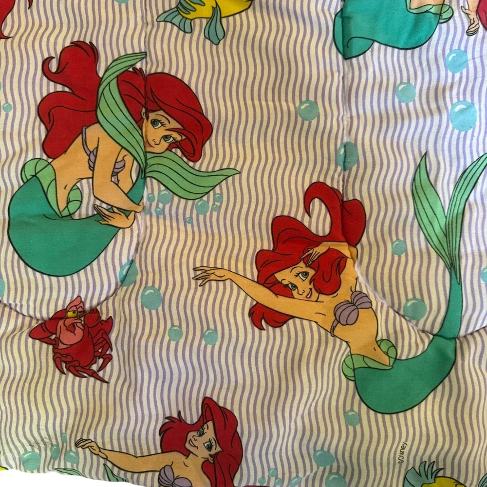 Vintage Disney's The Little Mermaid Twin Comforter 1989/1990s